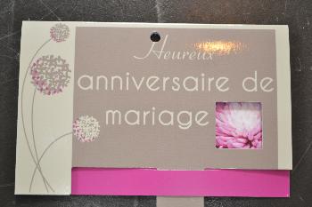 Carte anniversaire de mariage