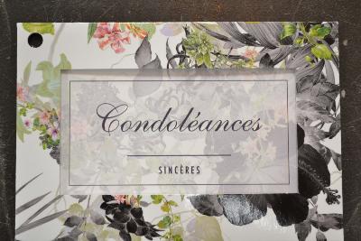 Carte sincères condoléances