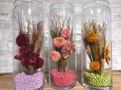  Fleurs Séchées Vase Tube