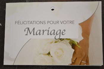 Carte heureux mariage